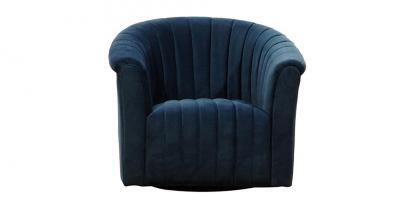 channel tufted swivel chair