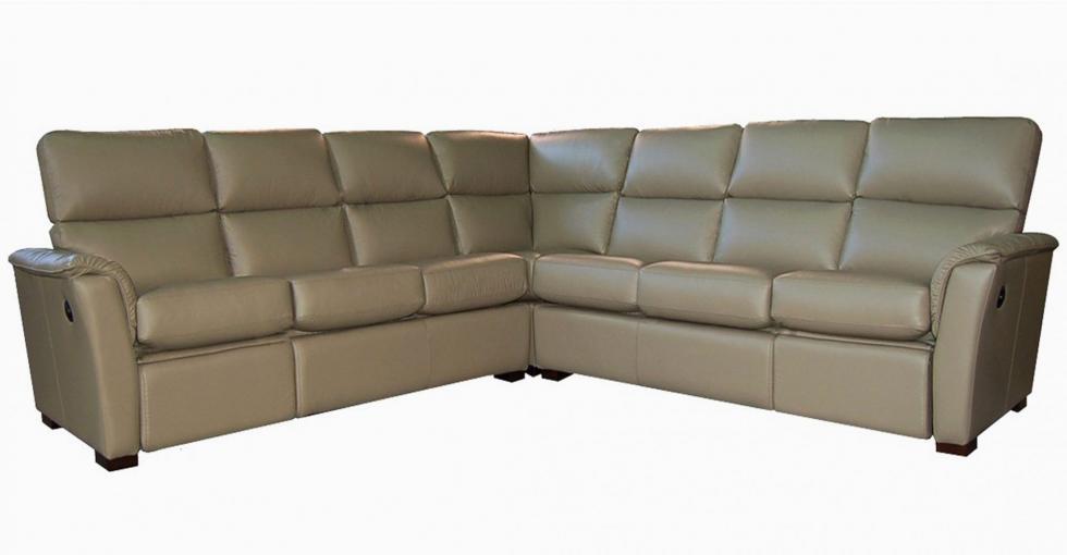Connie Leather Recliner Sectional