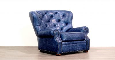 back tufted leatherchair