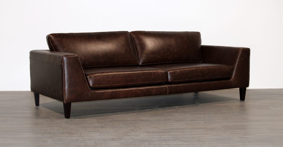 Brown Italia Leather Sofa