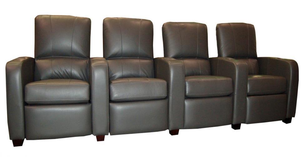 Leather 4 Seater Theatre Seating