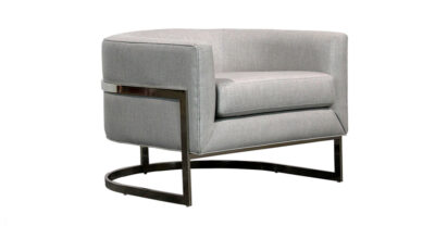 round chair with metal base