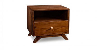 one drawer wood nightstand
