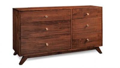 6 drawer wood dresser
